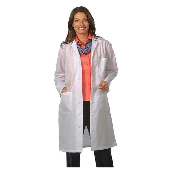 Fashion Seal Lab Coat 65% Polyester / 35% Cotton Womens White Small 41 In Ea - 438-SM