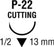 Covidien Polysorb Suture with Needle Absorbable Coated Undyed Suture Braided Polyester Size 4-0 18 Inch Suture 1-Needle 13 mm Length 1/2 Circle Reverse Cutting Needle - SL1615