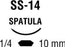 Polysorb - Suture with Needle Absorbable Coated Undyed Suture Braided Polyester Size 5 - 0 18 Inch Suture Double-Armed 10 mm Length 1/4 Circle Spatula Needle - L-1669-K