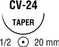 Covidien Sofsilk Suture with Needle Nonabsorbable Coated Black Suture Braided Silk Size 4-0 30 Inch Suture 1-Needle 20 mm Length 1/2 Circle Taper Point Needle - GS451