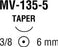 Polysorb - Suture with Needle Absorbable Coated Violet Suture Braided Polyester Size 8 - 0 5 Inch Suture 1-Needle 6 mm Length 3/8 Circle Taper Point Needle - L-2800