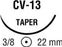 Covidien Polysorb Suture with Needle Absorbable Coated Violet Suture Braided Polyester Size 3-0 30 Inch Suture 1-Needle 22 mm Length 3/8 Circle Taper Point Needle - GL303