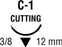 Sofsilk - Suture with Needle Nonabsorbable Coated Black Suture Braided Silk Size 4 - 0 18 Inch Suture Double-Armed 12 mm Length 3/8 Circle Reverse Cutting Needle - S-1274