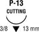 Sofsilk - Suture with Needle Nonabsorbable Coated Black Suture Braided Silk Size 5 - 0 18 Inch Suture 1-Needle 13 mm Length 3/8 Circle Reverse Cutting Needle - SS-5640