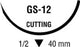 Polysorb - Suture with Needle Absorbable Coated Violet Suture Braided Polyester Size 1 30 Inch Suture 1-Needle 40 mm Length 1/2 Circle Reverse Cutting Needle - CL-805