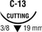 Covidien - Suture with Needle Absorbable Uncoated Undyed Suture Plain Gut Size 4 - 0 18 Inch Suture 1-Needle 19 mm Length 3/8 Circle Reverse Cutting Needle - SG-752