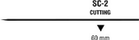 Sofsilk - Suture with Needle Nonabsorbable Coated Black Suture Braided Silk Size 2 - 0 18 Inch Suture 1-Needle 24 mm Length 3/8 Circle Reverse Cutting Needle - SS-5685G
