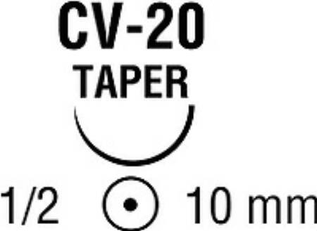 Covidien Surgilon Suture with Needle Nonabsorbable Coated Black Suture Braided Nylon Size 5-0 18 Inch Suture 1-Needle 10 mm Length 1/2 Circle Taper Point Needle - 8886191022