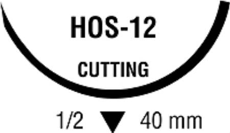 Ti•Cron - Suture with Needle Nonabsorbable Coated Blue Suture Braided Polyester Size 2 30 Inch Suture 1-Needle 40 mm Length 1/2 Circle Reverse Cutting Needle - 88863026-81