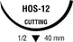 Ti•Cron - Suture with Needle Nonabsorbable Coated Blue Suture Braided Polyester Size 2 30 Inch Suture 1-Needle 40 mm Length 1/2 Circle Reverse Cutting Needle - 88863026-81