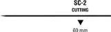 Ti•Cron - Suture with Needle Nonabsorbable Coated Blue Suture Braided Polyester Size 3 - 0 30 Inch Suture 1-Needle 60 mm Length Straight Conventional Cutting Needle - 88863062-41