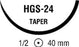 Ti•Cron - Suture with Needle Nonabsorbable Coated Blue Suture Braided Polyester Size 2 30 Inch Suture 1-Needle 40 mm Length 1/2 Circle Taper Point Needle - 88863376-81