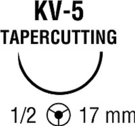 Surgipro II - Suture with Needle Nonabsorbable Uncoated Blue Suture Monofilament Polypropylene Suture Size 5 - 0 36 Inch Suture Double-Armed 17 mm Length 1/2 Circle Taper Point Cutting Needle - VP-934-X