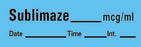 Precision Dynamics TimeMed Pre-Printed Label Timemed Anesthesia Label Sublimaze Blue 1-1/2 X 1/2 Inch - AN-93