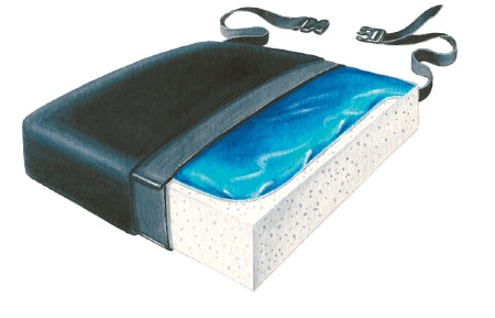 Skil-Care Skil-Care Seat Cushion 18 W X 16 D X 2-1/2 H Inch Foam / Gel - 751011
