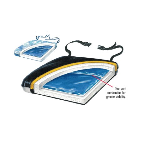 Econo-Gel - Seat Cushion 18 W X 16 D X 2 H Inch Foam / Gel - 751151