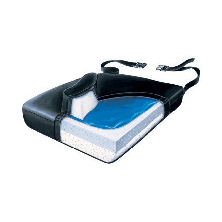 Slide Guard - Wedge Seat Cushion 18 W X 16 D X 4 to 1-1/2 H Inch Foam / Gel - 751310