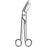 Sklar - Plaster Shears Esmarch 8 Inch Length OR Grade Stainless Steel NonSterile Finger Ring Handle Angled Blunt Tip / Blunt Tip - 11-1380