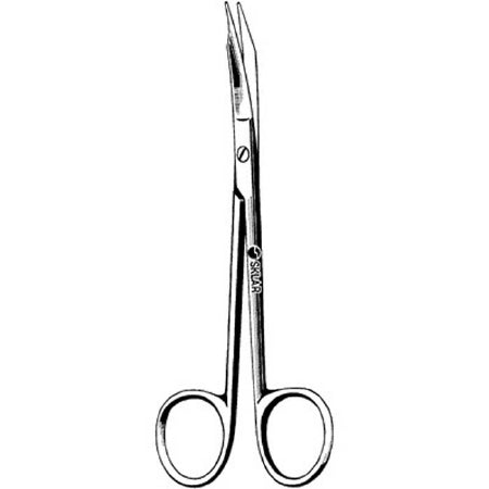 Sklar Sklar Operating Scissors Goldman-Fox 5 Inch Length OR Grade Stainless Steel NonSterile Finger Ring Handle Curved Sharp/Sharp - 22-2520
