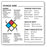 United Ad Label Pre-Printed Label Warning Label Hazardous Chemical Warning Chart White 2-1/2 X 2-1/2 Inch - ULES009