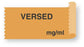 UAL - Drug Label Anesthesia Label Tape Versed mg/mL Orange 1/2 X 1 Inch - ULTA013