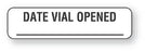 United Ad Label Pre-Printed / Write On Label Communication Fill In Date Vial Opened White 1-1/4 X 5/16 Inch - ULFP242