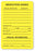 United Ad Label UAL Pre-Printed Label Anesthesia Label Medication Added Drug Additive Amount Fluorescent Yellow 3 X 2 Inch - ULHH503