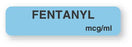 UAL - Drug Label Anesthesia Label Fentanyl mcg_mL Light Blue 5/16 X 1-1/4 Inch - ULAM764