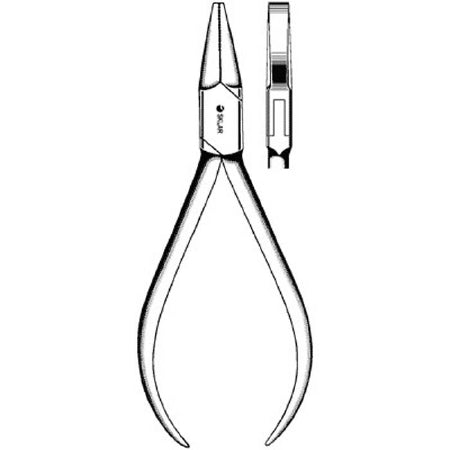 Sklar Sklar Flat Nose Pliers 5-1/2 Inch Stainless Steel Square End Cross Serrated Jaws - 40-1778