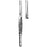 Sklar - Tissue Forceps Cushing 7 Inch Length OR Grade Stainless Steel NonSterile NonLocking Thumb Handle Straight Delicate Sharp Pointed Tips with 1 X 2 Teeth - 50-2970