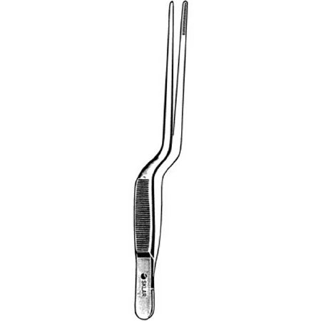 Sklar - Dressing Forceps Adson 7-1/2 Inch Length OR Grade Stainless Steel NonSterile NonLocking Bayonet Handle Straight Delicate Serrated Tips - 50-3371