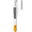 Sklar Sklar Dressing Forceps Adson 4-3/4 Inch Premium OR Grade Stainless Steel / Tungsten Carbide NonSterile NonLocking Thumb Handle Straight Cross Serrated Tips w/1 X 2 Teeth - 51-3447