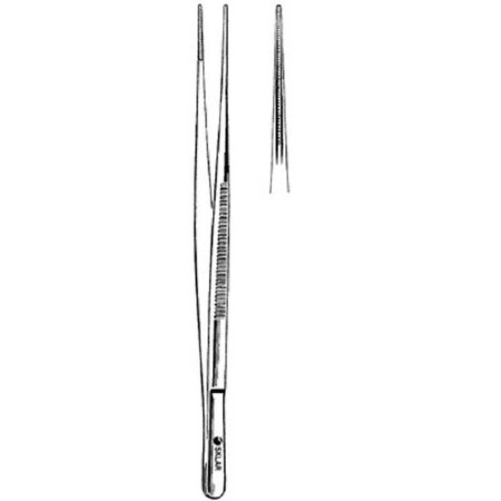 Sklar Sklar Tissue Forceps DeBakey 7-3/4 Inch Premium OR Grade Stainless Steel NonSterile NonLocking Thumb Handle Straight 1 X 2 Rows of Fine Atraumatic Teeth - 52-5077