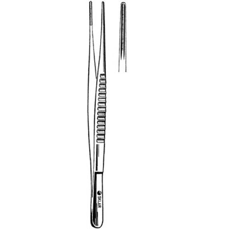 Sklar Sklar Tissue Forceps DeBakey 6-1/4 Inch Premium OR Grade Stainless Steel NonSterile NonLocking Thumb Handle Straight 2 mm Jaws w/1 X 2 Rows of Fine Atraumatic Teeth - 52-5162