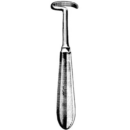 Sklar - Rib Rasp Doyen 6-1/2 Inch Stainless Steel Reusable Adult Angled Right Blunt Spiraled Hook - 55-6965