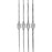 Sklar Williams Lacrimal Probe Set Double Ended One #1 - 2, One #3 - 4, One #5 - 6 and One #7 - 8 - 65-4120