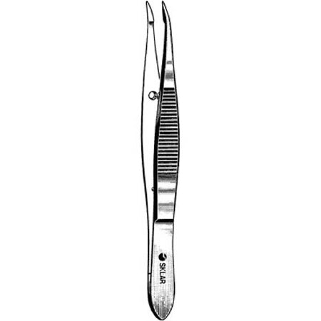 Sklar Sklar Cilia Forceps Barraquer 4-1/4 Inch Premium OR Grade Stainless Steel NonSterile NonLocking Thumb Handle Straight - 66-1742