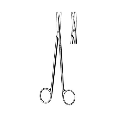 Sklar - Dissecting Scissors Metzenbaum 7 Inch Length OR Grade Stainless Steel NonSterile Finger Ring Handle Curved Blunt Tip / Blunt Tip - 75-5670