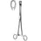 Sklar Sponge Forceps Foerster 9-1/2 Inch Surgical Grade Stainless Steel NonSterile Ratchet Lock Finger Ring Handle Straight Ring Tip - 87-2095