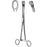 Sklar Sponge Forceps Foerster 9-1/2 Inch Surgical Grade Stainless Steel NonSterile Ratchet Lock Finger Ring Handle Straight Ring, Serrated Tip - 87-2395