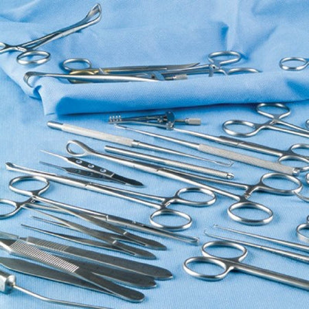 Sklar - Uterine Curette Sims 11 Inch Length Hollow Handle with Grooves Size 3 Tip Sharp Teardrop Loop Tip - 90-5423