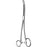 Sklar Dressing Forceps Bozeman 10-1/4 Inch Surgical Grade Stainless Steel NonSterile Ratchet Lock Finger Ring Handle Curved - 80-1410