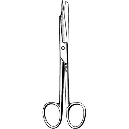 Sklar - Ingrown Nail Splitting Scissors 6 Inch Length OR Grade German Stainless Steel NonSterile Finger Ring Handle Straight Blade Sharp Tip / Blunt Tip - 97-0555