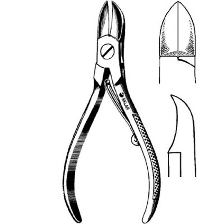Sklar Nail Nipper Concave Jaws 4-1/2 Inch Stainless Steel - 97-1146