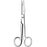 Merit - Operating Scissors 5-1/2 Inch Length Office Grade Stainless Steel NonSterile Finger Ring Handle Curved Sharp Tip / Sharp Tip - 97-295