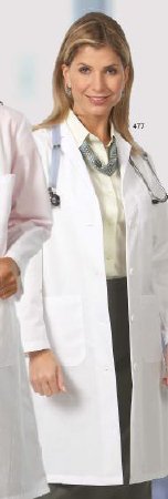 Fashion Seal Uniforms - Lab Coat White Size 8 Knee Length Reusable - 486-SZ8