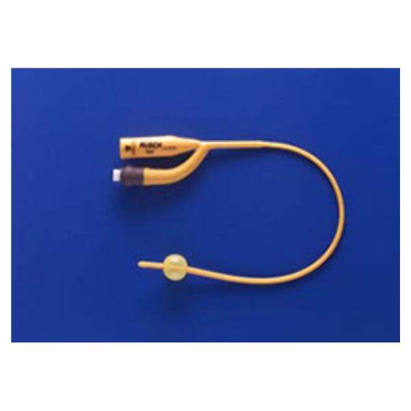 Teleflex Catheter Foley Gold 10Fr 3Cc Straight Tip Silicone Coated 2-Way 12" 1/Ea, 10 Ea/Bx - 180003100