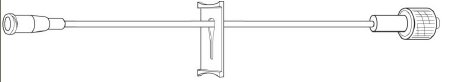 Baxter Extension Set 6 Inch 0.3 mL Priming Volume DEHP-Free - 2N1194