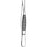 Merit - Splinter Forceps 4-1/2 Inch Length Mid Grade Stainless Steel NonSterile NonLocking Thumb Handle Straight - 97-781