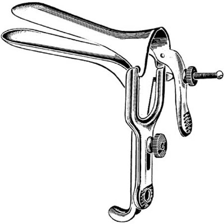 Sklar Merit Vaginal Speculum Graves NonSterile Office Grade Stainless Steel Medium Double Blade Duckbill Reusable Without Light Source Capability - 98-312